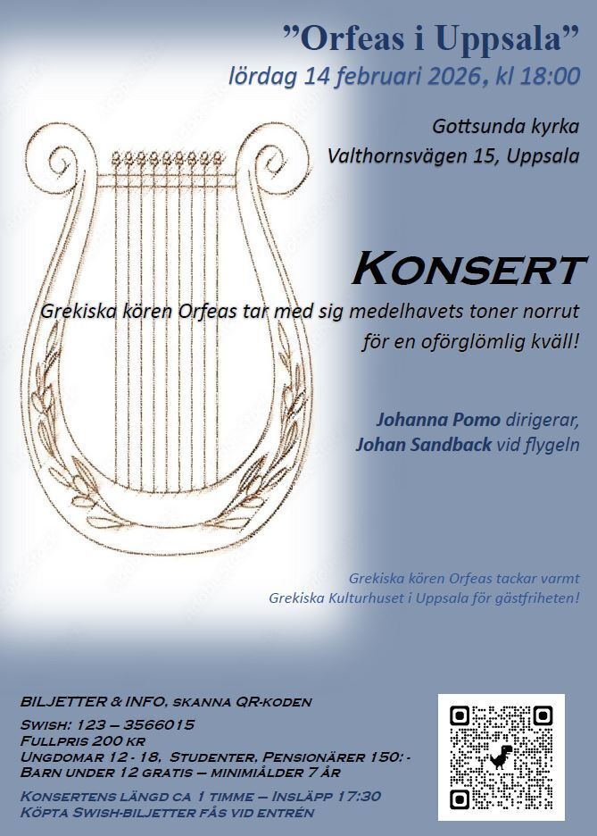 Orfeas Konsert i Gottsunda kyrkan i Uppsala
